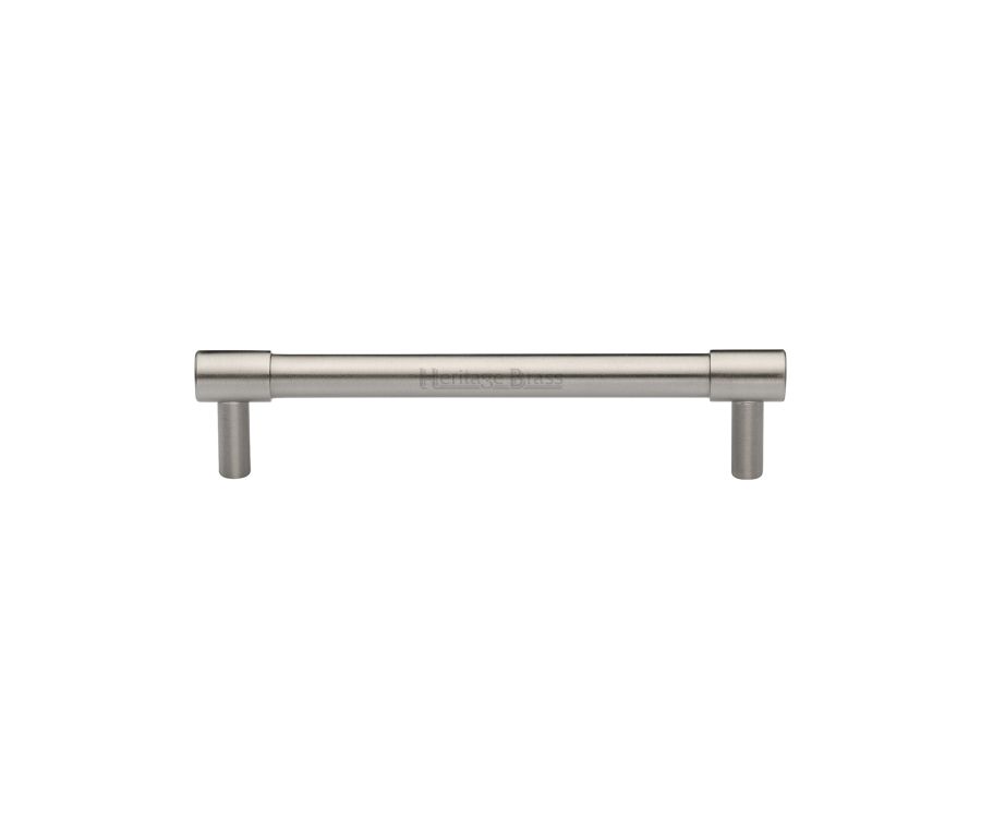 Heritage Brass Satin Nickel Phoenix Cabinet Pull Handle 128mm
