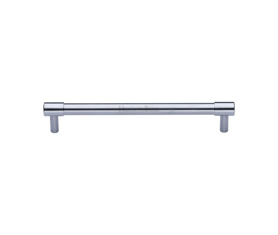 Heritage Brass Satin Chrome Phoenix Cabinet Pull Handle 160mm