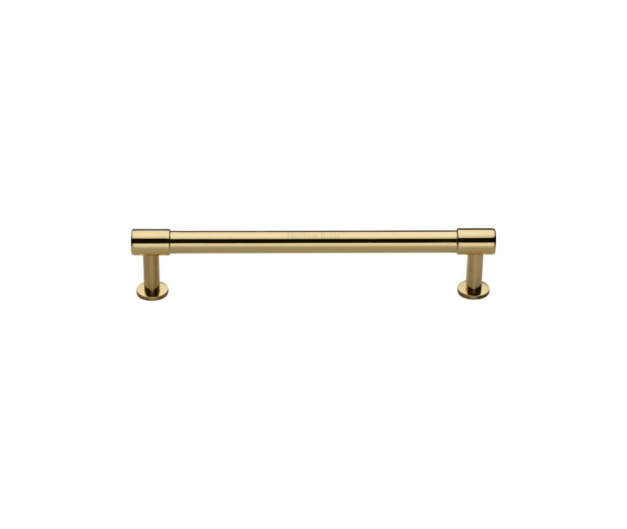 Heritage Brass Polished Brass Phoenix Cabinet Pull Handle with Rose 16mm