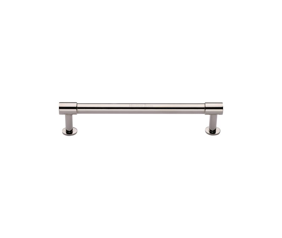 Heritage Brass Polished Nickel Finish Phoenix Cabinet Pull Handle with Rose 16mm