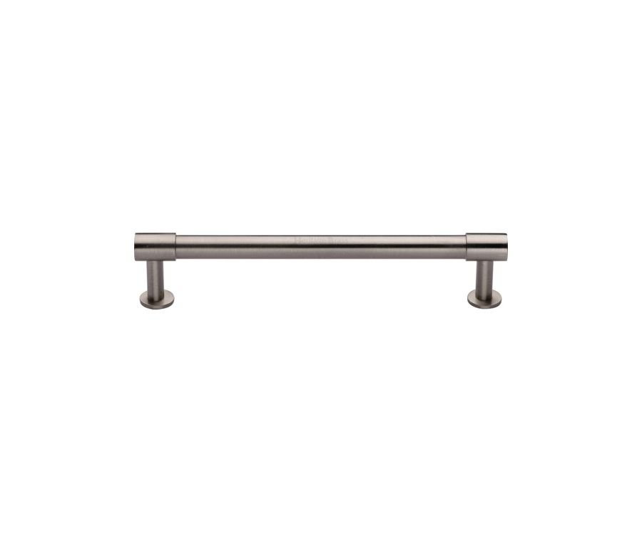 Heritage Brass Satin Nickel Phoenix Cabinet Pull Handle with Rose 16mm
