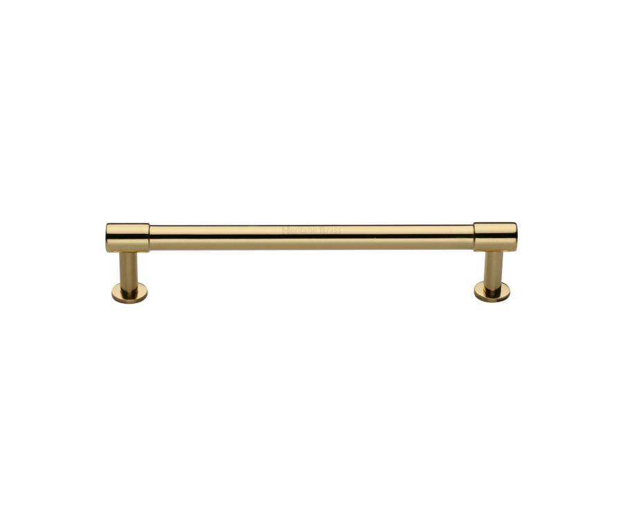 Heritage Brass Polished Brass Phoenix Cabinet Pull Handle with Rose 16mm