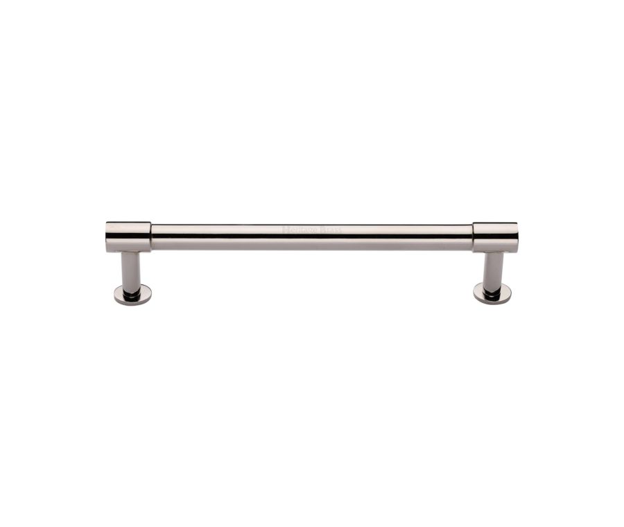 Heritage Brass Polished Nickel Finish Phoenix Cabinet Pull Handle with Rose 16mm
