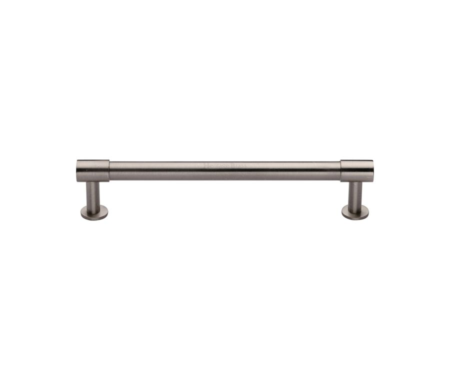 Heritage Brass Satin Nickel Phoenix Cabinet Pull Handle with Rose 16mm