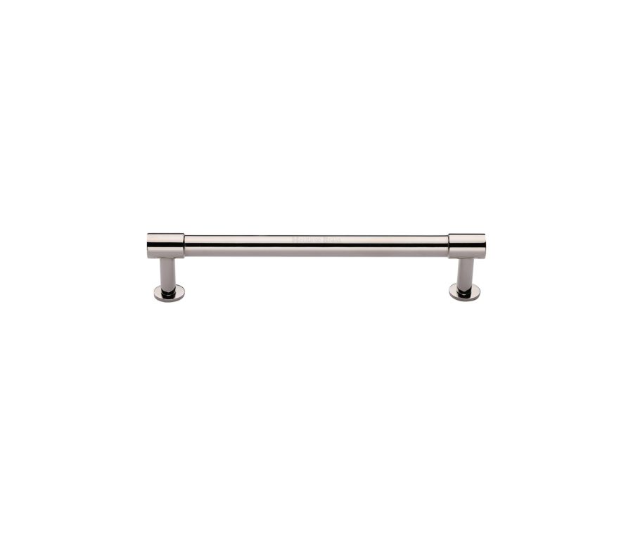 Heritage Brass Polished Nickel Finish Phoenix Cabinet Pull Handle with Rose 16mm