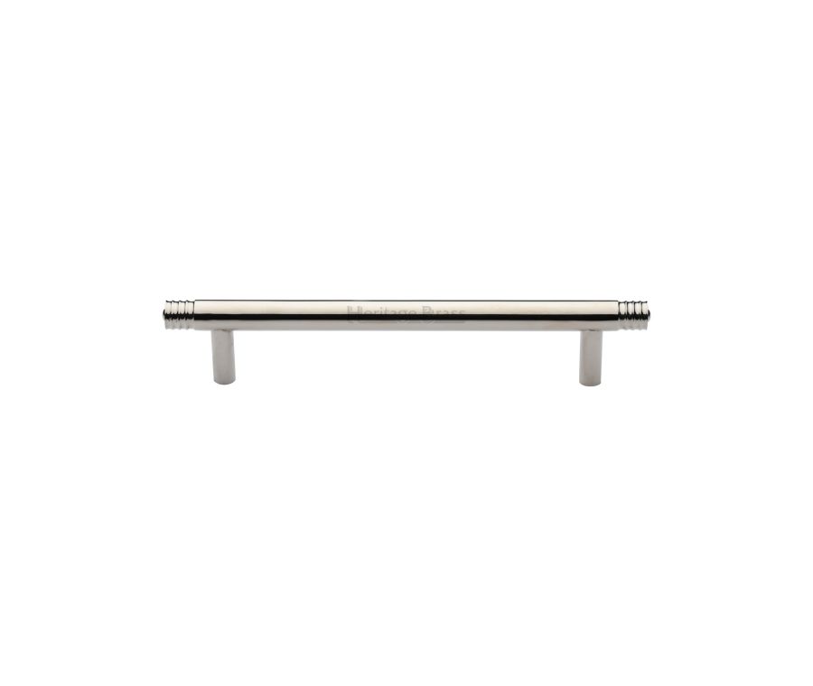 Heritage Brass Polished Nickel Finish Contour Cabinet Pull Handle 128mm