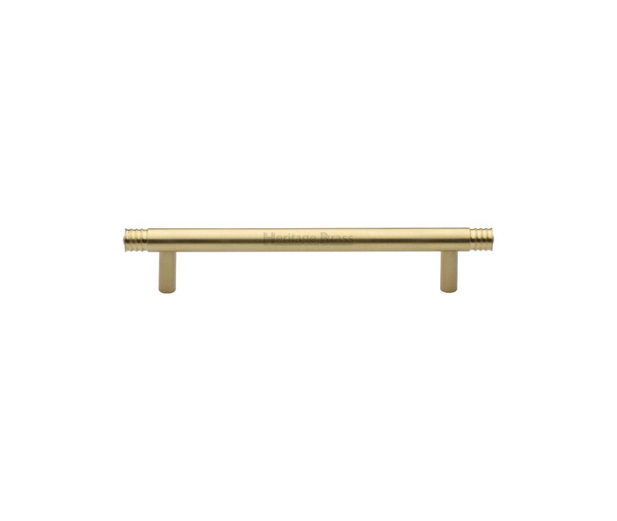Heritage Brass Satin Brass Contour Cabinet Pull Handle 128mm