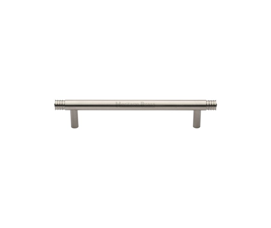 Heritage Brass Satin Nickel Contour Cabinet Pull Handle 128mm