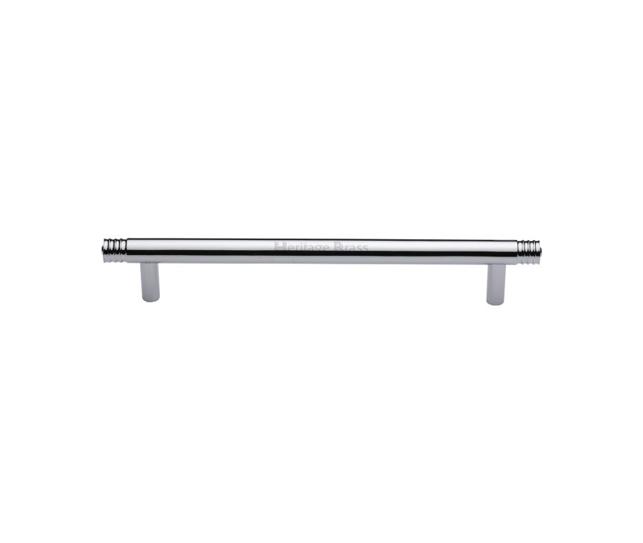 Heritage Brass Polished Chrome Contour Cabinet Pull Handle 160mm
