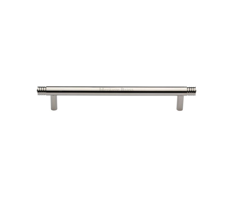 Heritage Brass Polished Nickel Finish Contour Cabinet Pull Handle 160mm