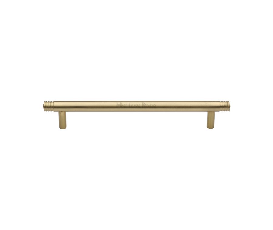 Heritage Brass Satin Brass Contour Cabinet Pull Handle 160mm