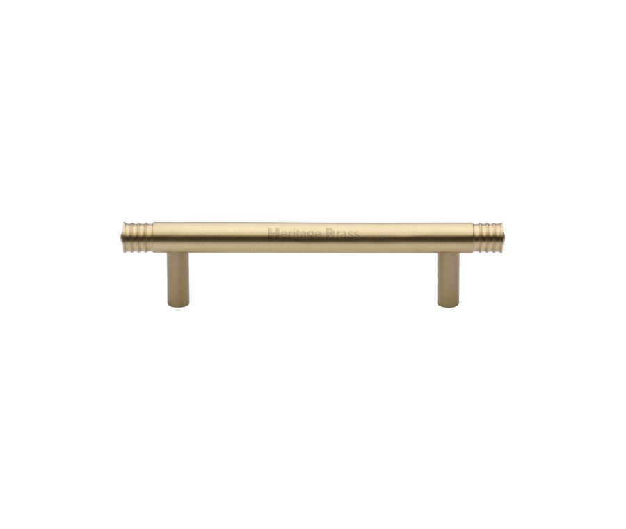Heritage Brass Satin Brass Contour Cabinet Pull Handle 96mm