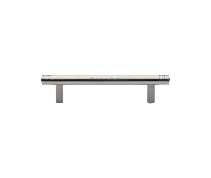 Heritage Brass Satin Nickel Contour Cabinet Pull Handle 96mm