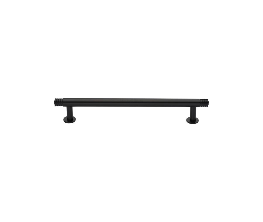 Heritage Brass Matt Bronze Contour Cabinet Pull Handle with Rose 16mm