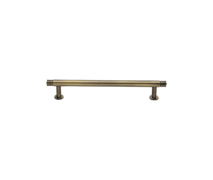 Heritage Brass Antique Brass Contour Cabinet Pull Handle with Rose 16mm