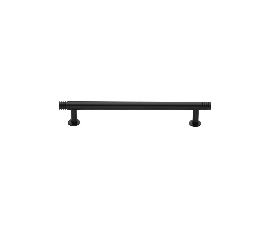 Heritage Brass Matt Bronze Contour Cabinet Pull Handle with Rose 16mm