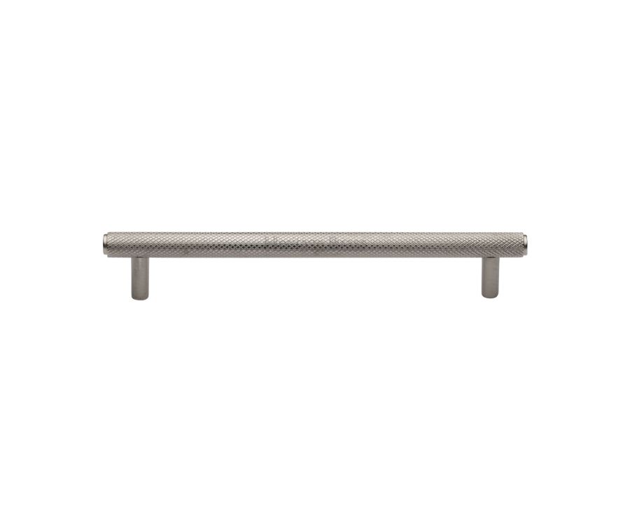 Heritage Brass Satin Nickel Knurled Cabinet Pull Handle 160mm