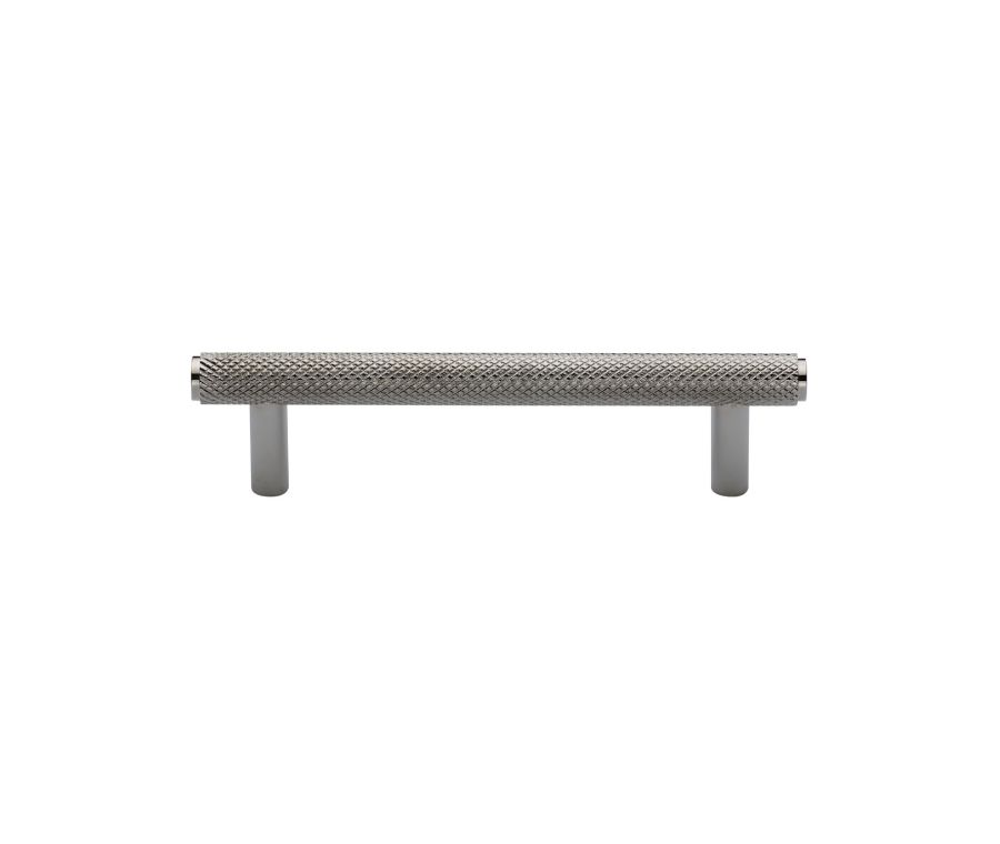 Heritage Brass Polished Nickel Finish Knurled Cabinet Pull Handle 96mm