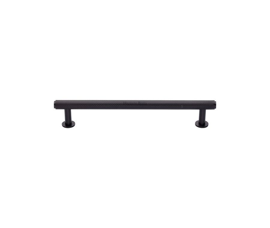 Heritage Brass Matt Bronze Knurled Cabinet Pull Handle with Rose 16mm