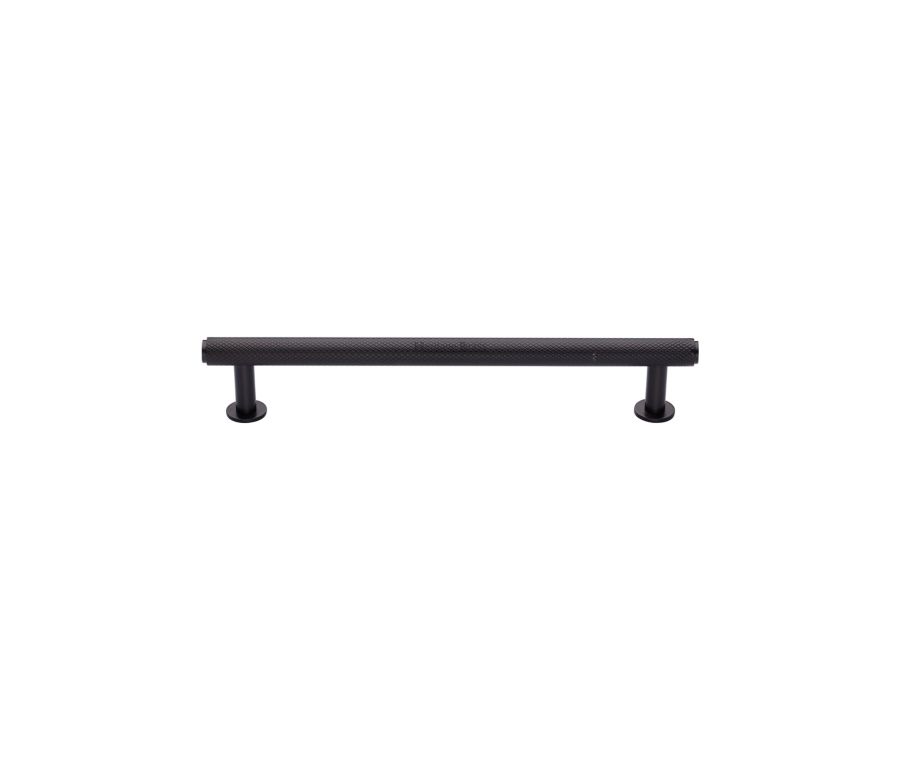 Heritage Brass Matt Bronze Knurled Cabinet Pull Handle with Rose 16mm