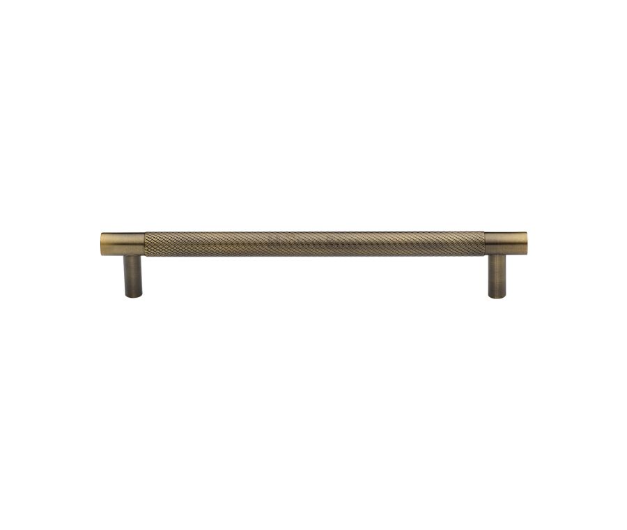 Heritage Brass Antique Brass Partial Knurled Cabinet Pull Handle 160mm