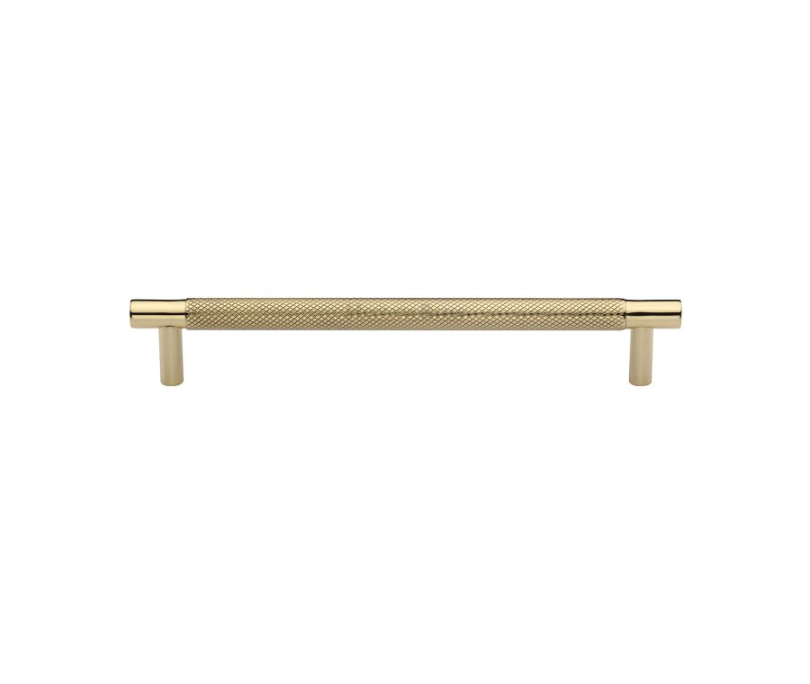 Heritage Brass Polished Brass Partial Knurled Cabinet Pull Handle 160mm
