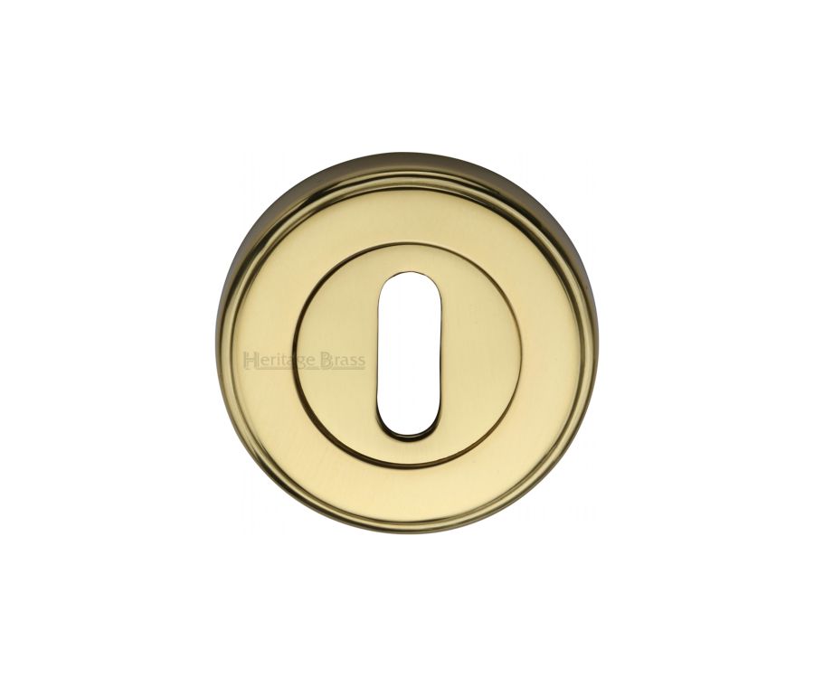 Polished Brass Standard Key Escutcheon Round - V5000