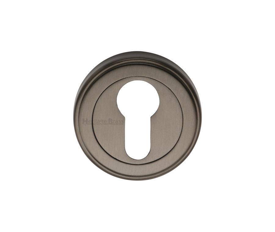 Matt Bronze Euro Profile Cylinder Escutcheon Round - V5020