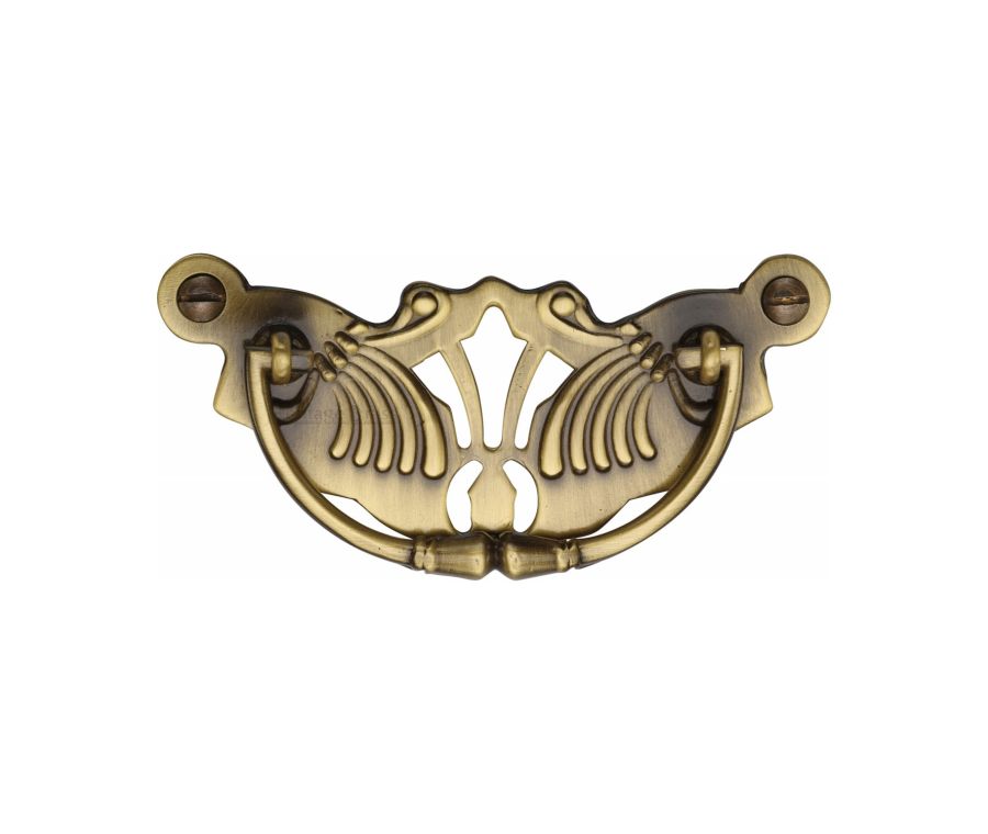 Heritage Brass Antique Brass Ornate Cabinet Drop Pull