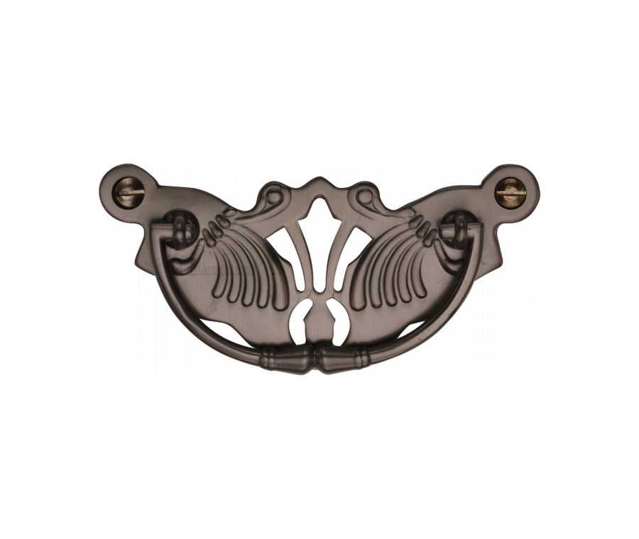 Heritage Brass Matt Bronze Ornate Cabinet Drop Pull