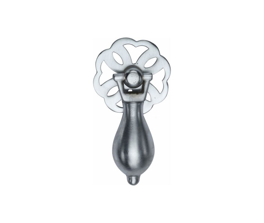 Heritage Brass Satin Chrome Cabinet Drop Pull