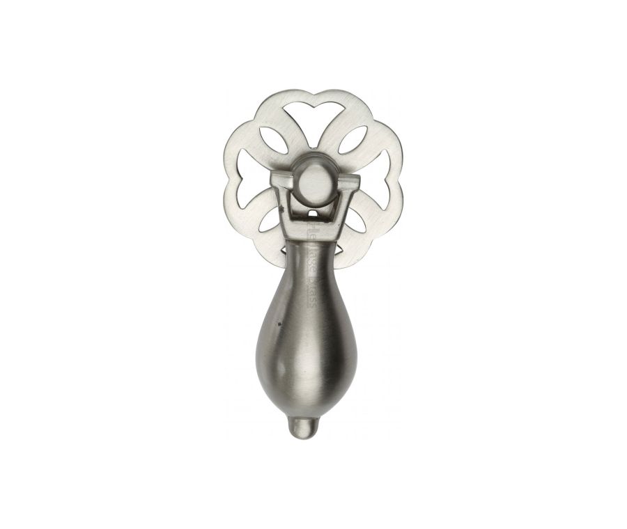 Heritage Brass Satin Nickel Cabinet Drop Pull