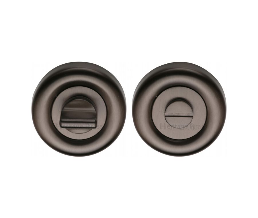 Matt Bronze Round Bathroom Turn & Release - V6720