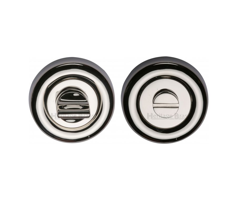 Polished Nickel Finish Round Bathroom Turn & Release - V6720