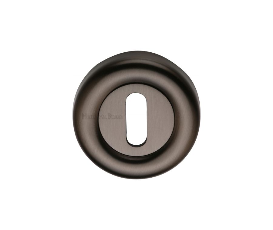 Matt Bronze Standard Key Escutcheon Round - V6722