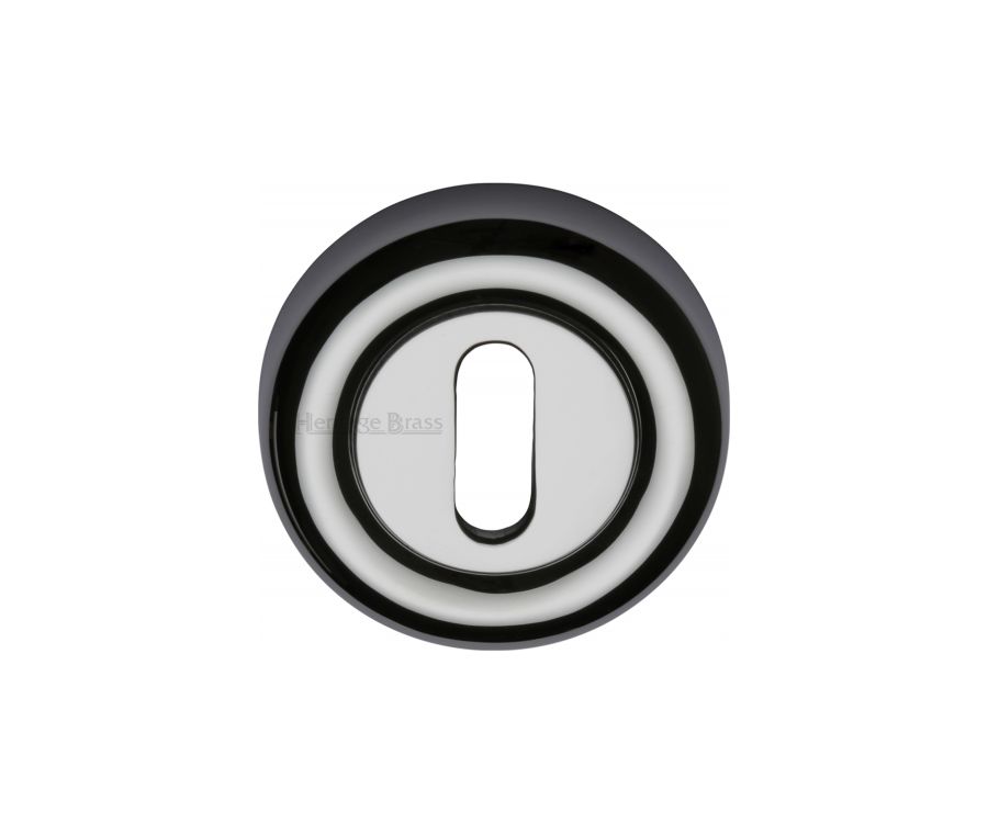 Polished Chrome Standard Key Escutcheon Round - V6722