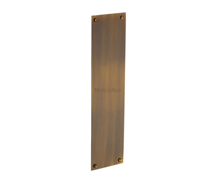 Heritage Brass Antique Brass Flat Fingerplate 305mm