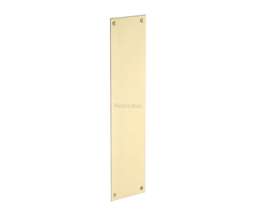 Heritage Brass Satin Brass Flat Fingerplate 305mm