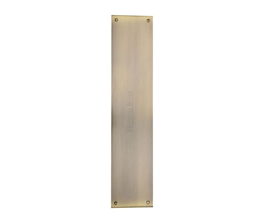 Heritage Brass Antique Brass Flat Fingerplate 350mm