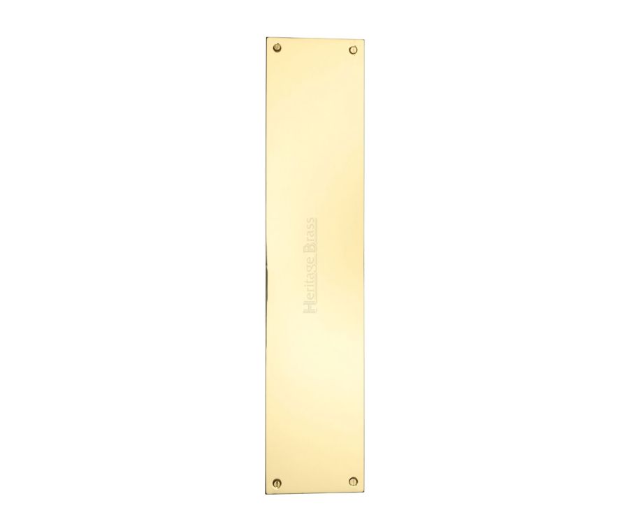 Heritage Brass Polished Brass Flat Fingerplate 350mm
