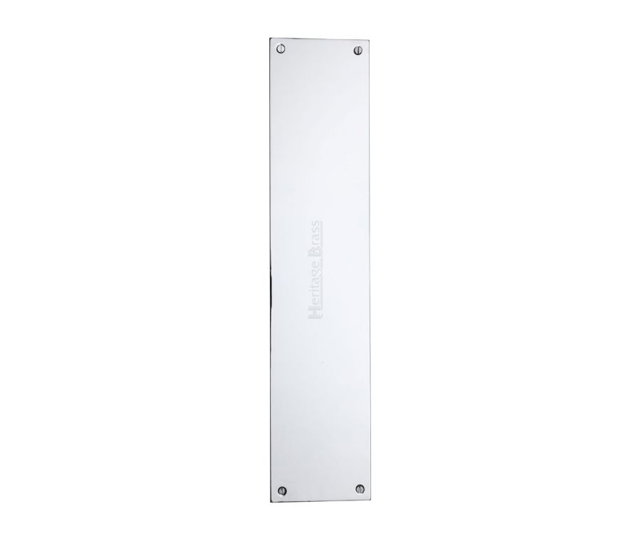 Heritage Brass Polished Chrome Flat Fingerplate 350mm