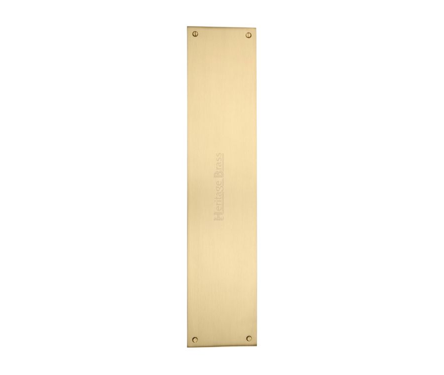 Heritage Brass Satin Brass Flat Fingerplate 350mm