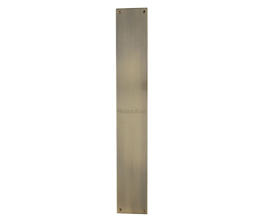 Heritage Brass Antique Brass Flat Fingerplate 500mm
