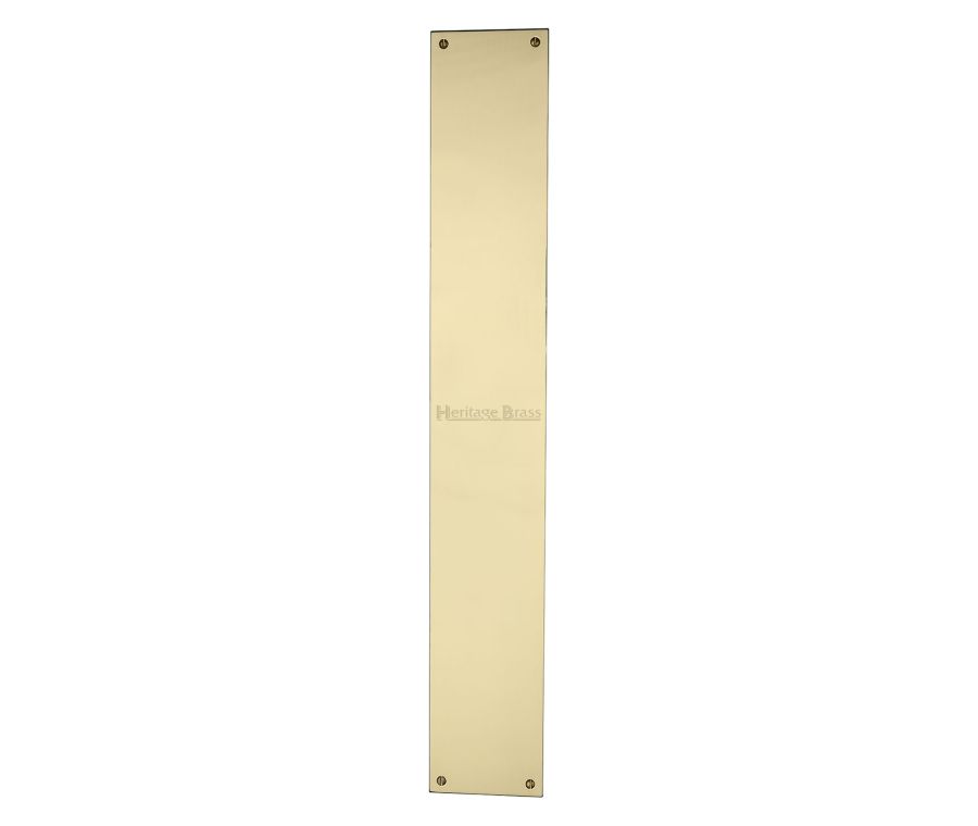 Heritage Brass Polished Brass Flat Fingerplate 500mm