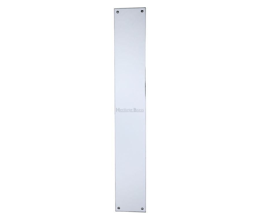 Heritage Brass Polished Chrome Flat Fingerplate 500mm