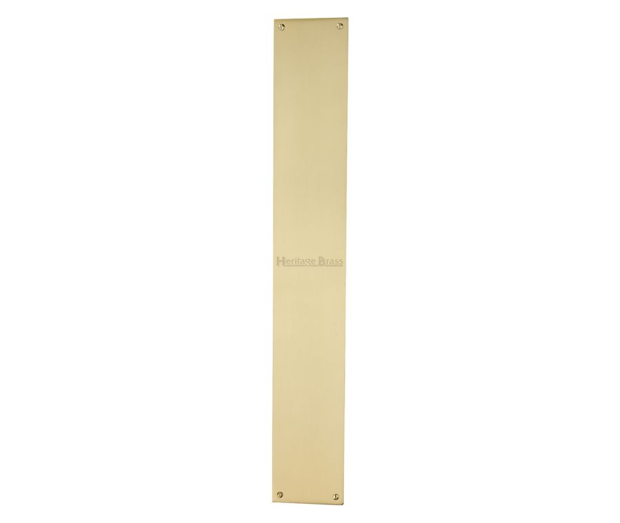 Heritage Brass Satin Brass Flat Fingerplate 500mm