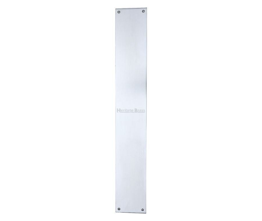 Heritage Brass Satin Chrome Flat Fingerplate 500mm