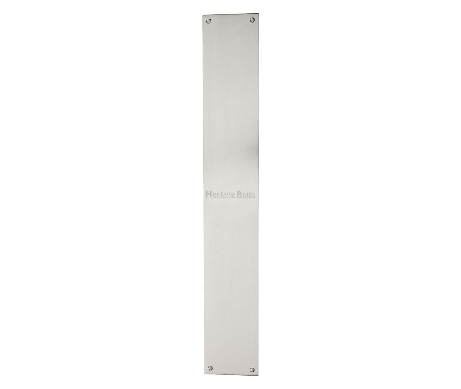 Heritage Brass Satin Nickel Flat Fingerplate 500mm
