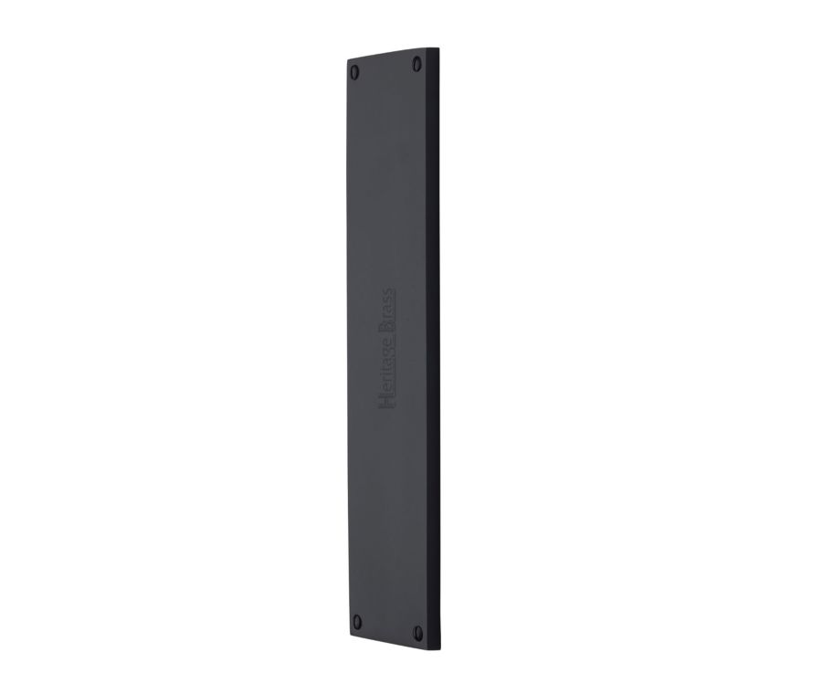 Heritage Brass Matt Black Fingerplate - V741 8mm