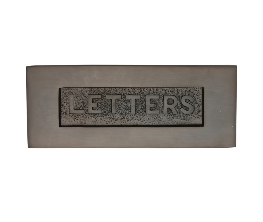 Heritage Brass Matt Bronze Embossed Letterplate - 254 x 101mm